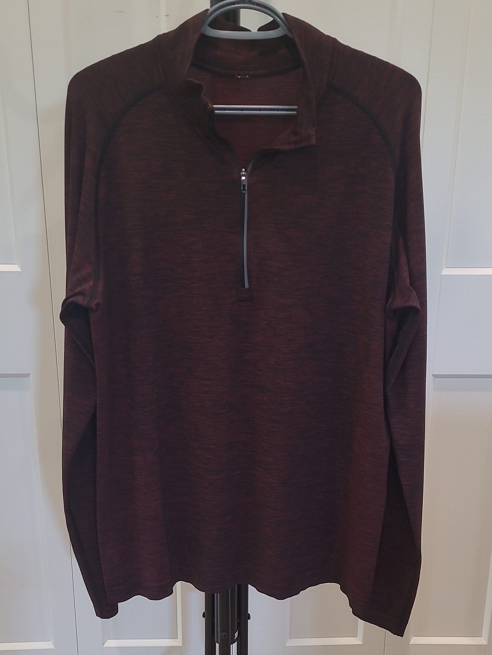 lululemon athletica Men's Half-Zip Metal Vent Tech Sweater - Maroon
